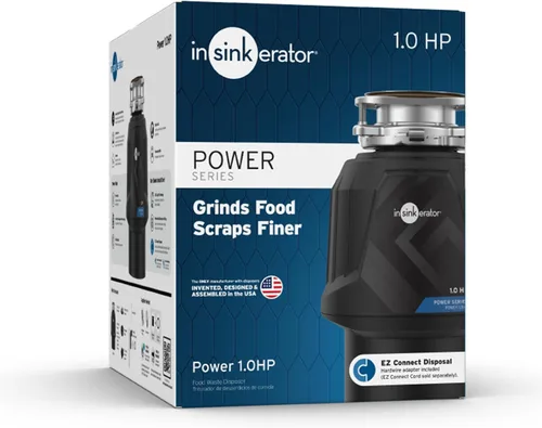 Miniatura 11 de InSinkErator Power - Eliminador de basura de 1 HP, serie Power EZ Connect, triturador de residuos de alimentos de alimentación continua, color negro