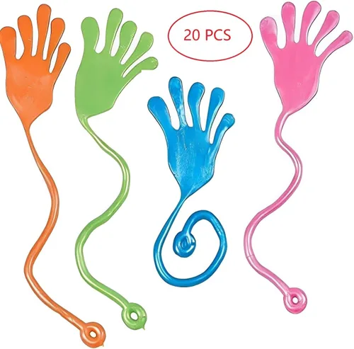 Miniatura 2 de Tuko 20 unidades de manos adhesivas, dedos pegajosos, juegos de recuerdos de fiesta para niños, juguetes divertidos, recuerdos de fiesta, manos