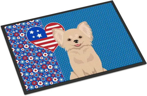 Miniatura 157 de Caroline's Treasures WDK5119JMAT Airedale Terrier USA - Tapete para interiores o exteriores, 24 x 36 pulgadas, tapete para puerta delantera