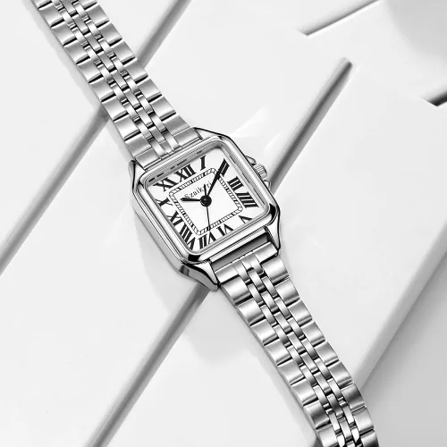 Miniatura 7 de Classic Relojes cuadrados de mujer con números romanos, de vestir, informal