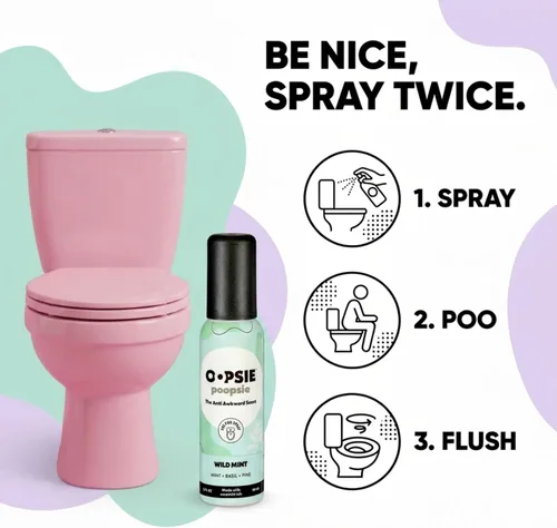 Miniatura 2 de Oopsie Poopsie Aerosol para inodoro, artículos esenciales de viaje, cada uno hasta 300 usos, desodorante de olor de baño con aceites esenciales