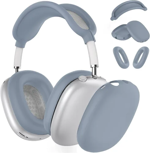 Miniatura 31 de Funda rígida para AirPods Max con modo de sueño, funda de transporte para auriculares con almohadillas de silicona para AirPods
