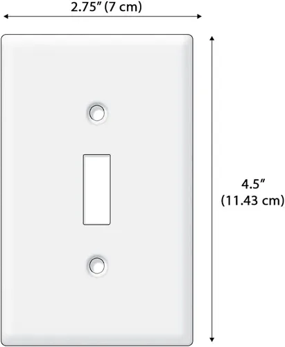 Miniatura 2 de WIRESTER Placa de interruptor de luz de palanca de una sola banda/cubierta de placa de pared - Cinta de casete marrón transparente retro