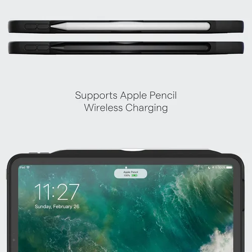 Miniatura 7 de ZUGU - Funda protectora ultra delgada para iPad Pro de 12.9 pulgadas de 5ª y 6ª generación de 2021/2022 con soporte, cubierta protectora delgada