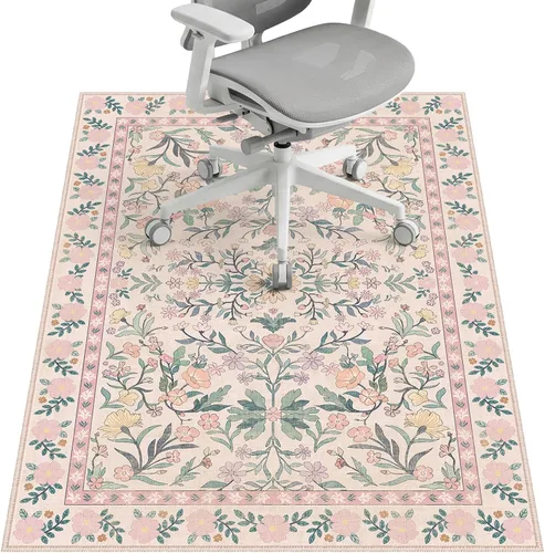 Miniatura 29 de Tapete para silla de oficina para suelo de madera dura y azulejos, 36 x 48 pulgadas, tapete resistente para silla de escritorio para suelos duros