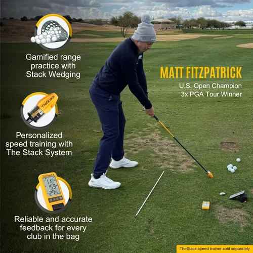 Miniatura 4 de TheStack™ Radar Monitor de Lanzamiento de Golf Sistema de Entrenamiento Basado en Aplicación y Analizador de Swing de Golf Ayuda
