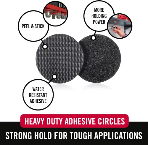 Miniatura 2 de VELCRO Brand Adhesivo adhesivo adhesivo para sujetadores industriales, resistencia de grado profesional, uso en interiores y exteriores, 1 7/8