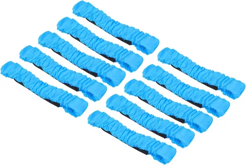 PATIKIL Bandas de carreras de 3 patas, paquete de 10 lazos elásticos para fiestas de cumpleaños al aire libre, campo, día, carnaval, juego de