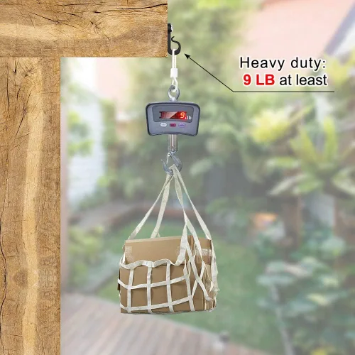 Miniatura 7 de SELEWARE Q - Ganchos para colgar luces de cadena, Navidad con tornillo, ganchos para interiores y exteriores, clips para colgar luces de hadas