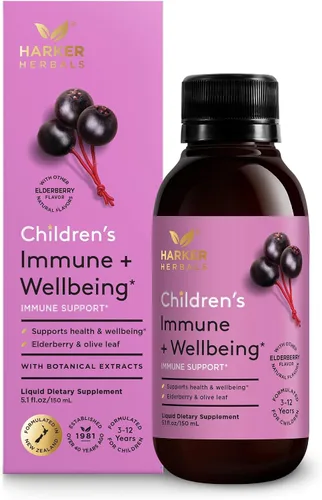 Miniatura 11 de Jarabe Herbal Nocturno para el Pecho Infantil, Apoyo para el Sueño Nocturno para Aliviar la Garganta y el Pecho, con Corteza de Cereza Silvestre