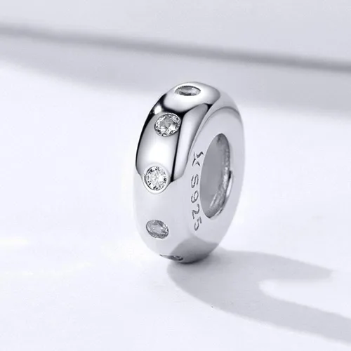Miniatura 4 de Abalorio de plata de ley 925 con clip para pulsera Pandora, Plata esterlina, plata de ley