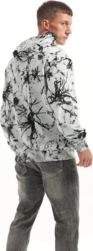 Miniatura 5 de KLIEGOU Mens Tie-Dye printed Pullover Hooded Sweatshirt