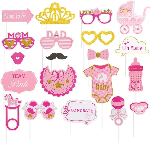 Miniatura 16 de SUNBEAUTY 28 piezas de accesorios de cabina de fotos de Navidad, suministros de fiesta de Navidad, accesorios de cabina de fotos para selfies
