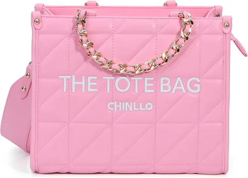 Miniatura 19 de Chinllo - Bolso de mano para mujer, bolsa satchel con asa superior y correa para el hombro