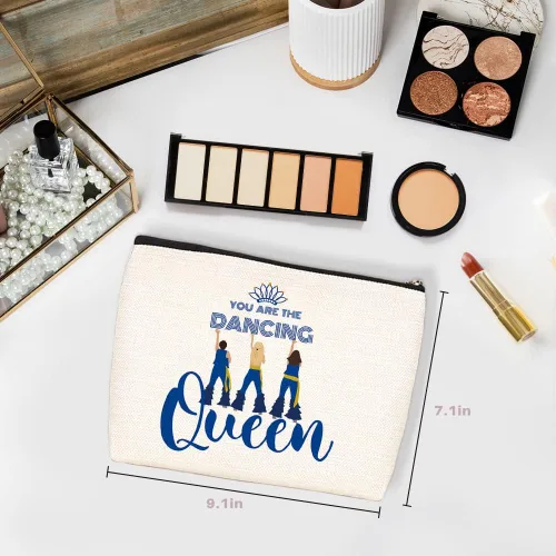 Miniatura 2 de Wenboco Regalos inspiradores para mamá y mia, bolsa de maquillaje con texto en inglés "You Are The Dancing Queen", decoración de fiesta
