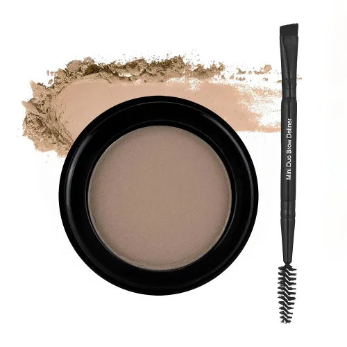 Miniatura 18 de Billion Dollar Brows Polvo de cejas para color de cejas durante todo el día y fácil extracción, gris pardo - libre de crueldad Topo