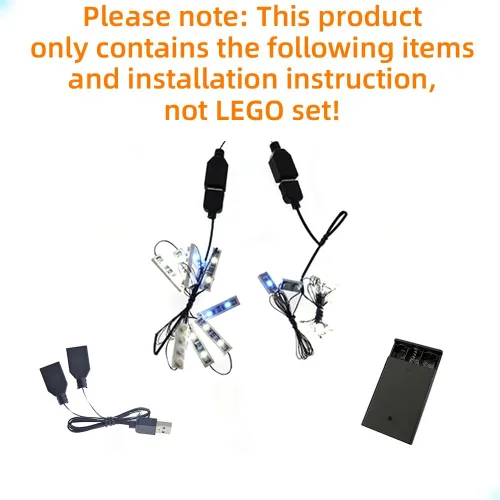Miniatura 3 de Kit de luces LED GEAMENT compatible con Lego Camp NOU – FC Barcelona - Juego de iluminación para el modelo de construcción Creator 10284
