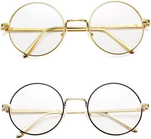 Miniatura 14 de Pro Acme Lentes transparentes con marco de metal redondo retro sin receta