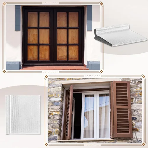 Miniatura 6 de Pangda 10 piezas de sello de esquina para puerta, sellos de esquina de marco autoadhesivos elevados detrás de la protección contra el clima