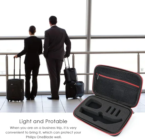 Miniatura 4 de LinMei Funda para recortadora de viaje compatible con One Blade QP6510/70 QP6520/70 Pro para afeitadora eléctrica en seco y húmedo, funda