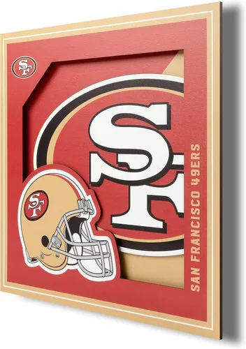 YouTheFan Arte de pared de la serie de logotipos 3D con licencia oficial de la NFL, hecho de múltiples capas, listo para colgar en la pared, diseño