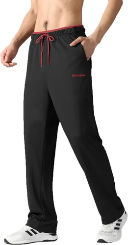 Miniatura 47 de Pantalones deportivos para hombre con bolsillos con cremallera, pantalones deportivos ligeros, pantalones de entrenamiento holgados atléticos