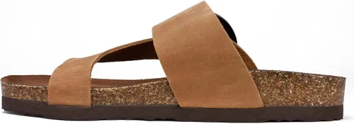 Miniatura 4 de WHITE MOUNTAIN Sandalia Harley con plantilla para mujer, Blanco