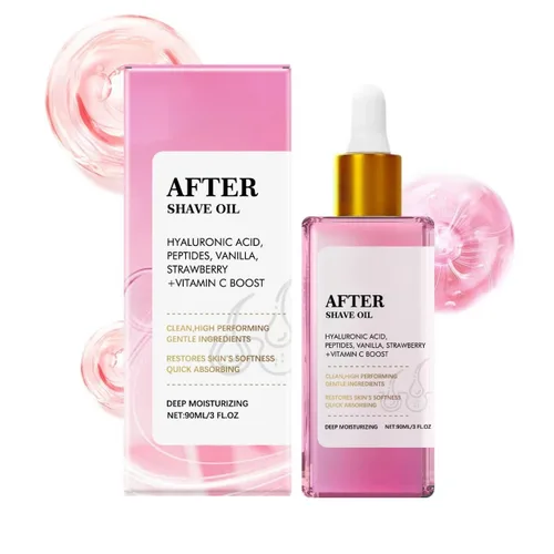 Aceite para después del afeitado y vainilla de fresa para mujeres, aceite suave para después del afeitado, aceite para después del afeitado, suero