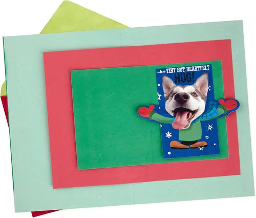 Miniatura 4 de Hallmark Tarjeta de Navidad (perro juguetón, diseño interior de tarjeta)