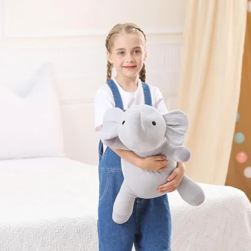 Miniatura 2 de WeBingo Animales de Peluche con Peso de Elefante de 4.2 libras, Juguete de Peluche de Elefante con Peso de 24", Animal de Peluche con Peso Mantas