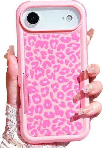 Miniatura 7 de Funda para iPhone 11 con Estampado de Leopardo Guepardo Rosa, Resistente de Servicio Pesado Robusto Protección Completa del Cuerpo Resistente a