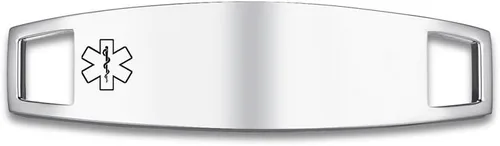 vnox última intervensión engraving-medical Identificación de Alerta etiquetas de acero inoxidable Accesorios para pulsera hecho a mano joyas acero