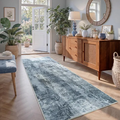 Miniatura 72 de Alfombra de pasillo lavable de 2 x 6 pies, antideslizante, de pelo bajo, alfombra de área de cocina, alfombra suave y larga para entrada, alfombra