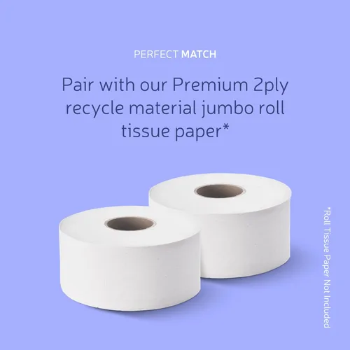 Miniatura 3 de EZ-Pull - Dispensador de papel higiénico de 9 pulgadas, para baño, oficina, comercial/industrial, color blanco