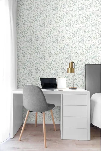 Miniatura 4 de NextWall Papel tapiz autoadhesivo de flores silvestres (multicolor)