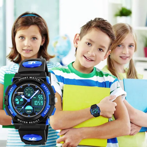Miniatura 6 de ATIMO - Reloj infantil LED multifuncional e impermeable, regalos para niños