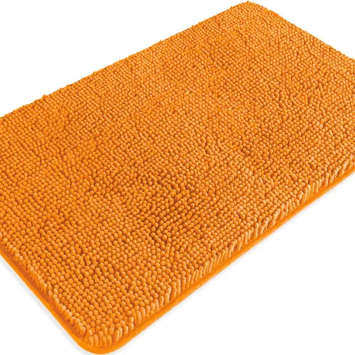 Miniatura 265 de Alfombra de baño pequeña de 12 x 18 pulgadas, lavable y absorbente, antideslizante, alfombra de baño de felpilla gruesa y suave para baño, ducha