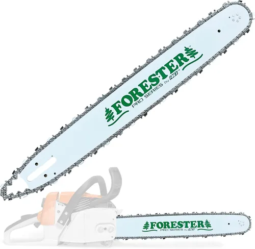 FORESTER Combo de barra de motosierra de repuesto de 16 pulgadas y cadena - 16 pulgadas de longitud, paso .325, calibre .063, montaje A074, enlace
