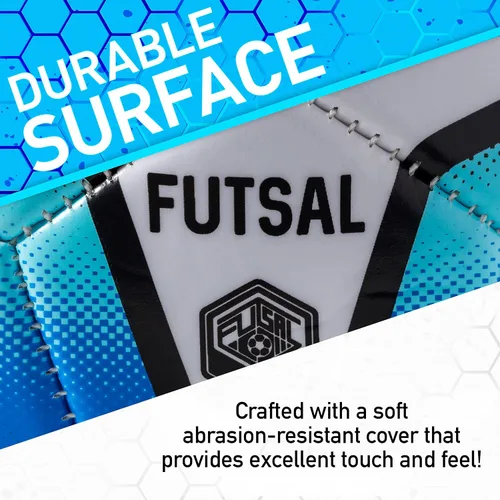 Miniatura 2 de Franklin Sports Balón de fútbol sala - Balón de fútbol sala de tamaño oficial - Interior y exterior - Talla 3 Junior y talla 4