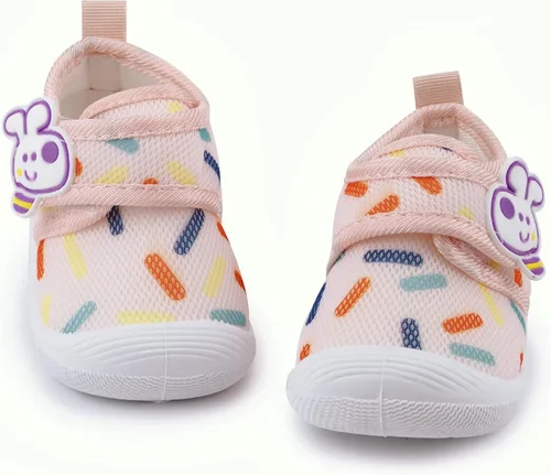 Miniatura 5 de WILLFUN Toddler Squeaky Shoes Baby Boy Girl First-Walking Sneakers Infant Soft Sole Little Kid Trainers for 0-3-Year-old First Walkers