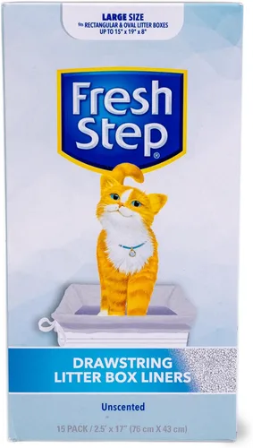 Miniatura 26 de Fresco Paso Cordón Cat Litter Box Liners, perfumado, tamaño jumbo, 36" x 19" - 7 unidades por caja, 2 cajas
