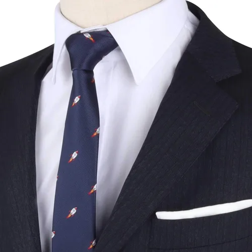 Miniatura 7 de AUSCUFFLINKS Corbatas deportivas y especiales Corbatas para hombres Lazos tejidos ajustados para el cuello Regalo para colega de trabajo