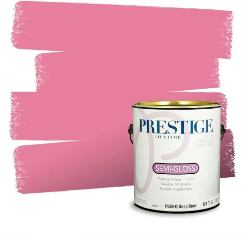 Miniatura 350 de Prestige Paints Pintura exterior e imprimación en uno, 1 galón, plano, coincidencia comparable de Valspar* Amber Rose*