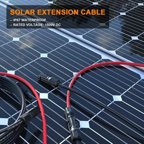 Miniatura 5 de Temank Cable de extensión solar 10AWG de 60 pies, cables solares de calibre 10 de 60 pies para sistemas solares, automóviles, casas rodantes