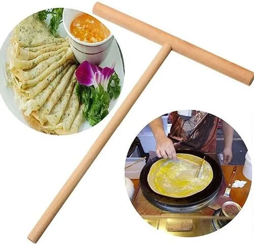 Miniatura 4 de wsloftyGYd Crepe Maker Pancake Masa Esparcidor de Madera Palo de Cocina Casa Kit de Herramientas DIY