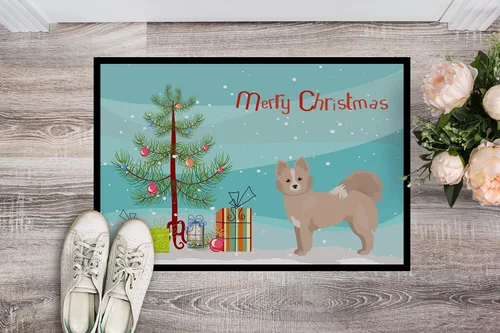 Miniatura 101 de Caroline's Treasures CK3799MAT Akita Shepherd - Tapete de árbol de Navidad de 18 x 27 pulgadas, tapete para puerta delantera, interior y exterior