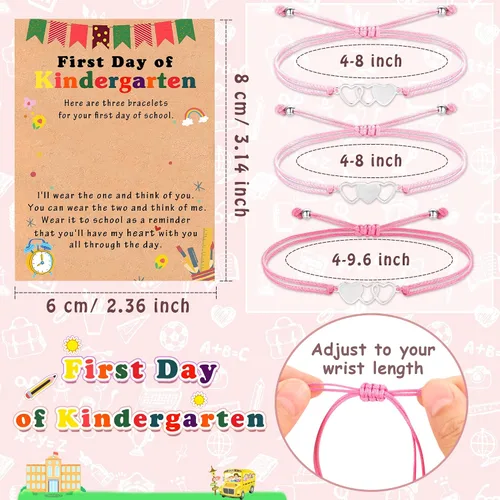 Miniatura 6 de SmileBelle Pulsera de jardín de infantes para mamá y yo, pulsera para el primer día de escuela para hijo e hija como regalo de regreso a la escuela