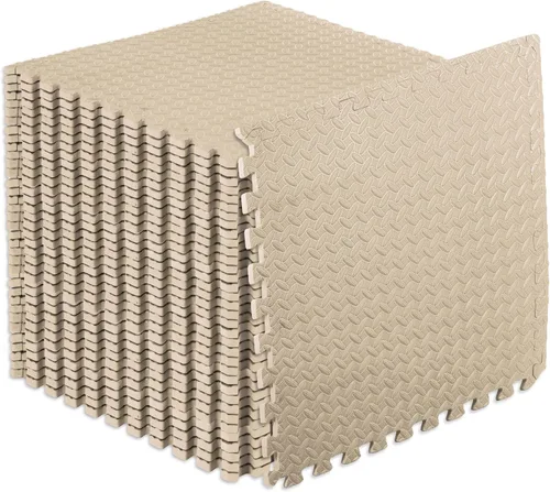 Miniatura 26 de ProsourceFit - Tapete de ejercicio tipo rompecabezas de ½ pulgada, losetas de espuma EVA entrelazadas para gimnasio en casa, para niños, negro, 24 x