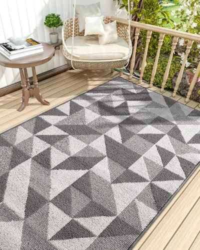 Miniatura 9 de DEXI - Alfombras para puerta de entrada, antideslizante, lavable, absorbente, resistente a la suciedad en el interior, alfombra de entrada de perfil