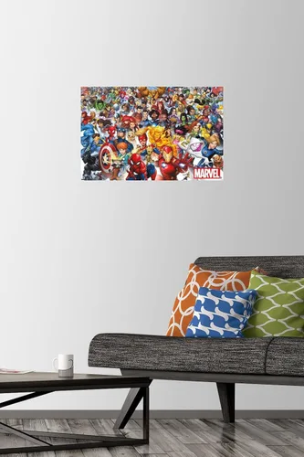 Miniatura 2 de Trends International Marvel Comics - Póster de pared de The Marvel Lineup 2023, 14.72 x 22.37 pulgadas, paquete de póster premium y alfiler